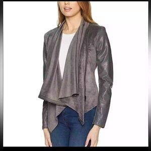 BLANK NYC - Draped Front Moto Jacket With Zipper